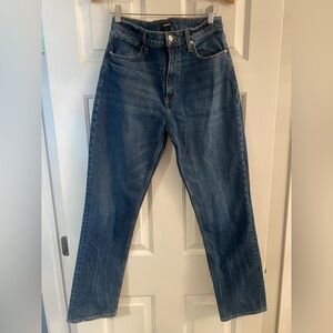 Express Modern Straight Super High Rise Jeans